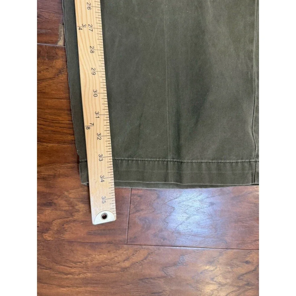 Polo Ralph Lauren Mens Pants 40x34 Actual Green Double Pleated Classic Fit